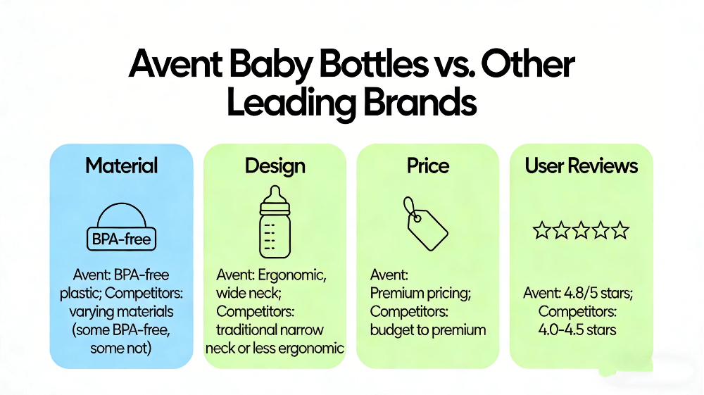 How do Avent bottles compare to other brands?What is the pediatrician recommended baby bottle?