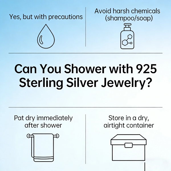 Can you shower with 925 sterling silver jewelry