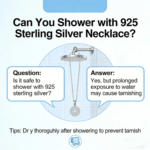 Can you shower with 925 sterling silver necklace