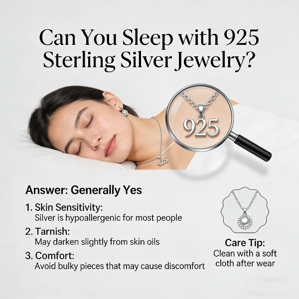 Can you sleep with 925 sterling silver jewelry