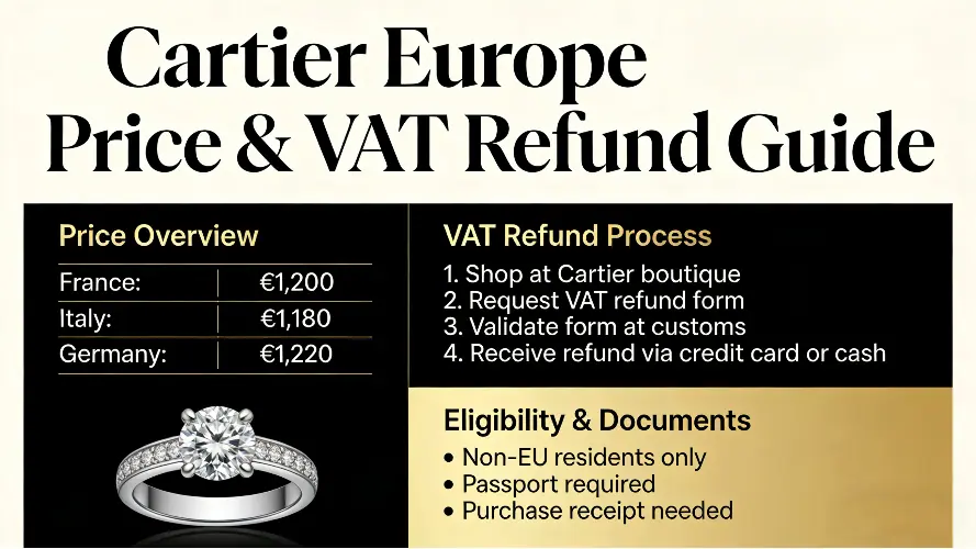 Cartier Europe Price & VAT Refund Guide