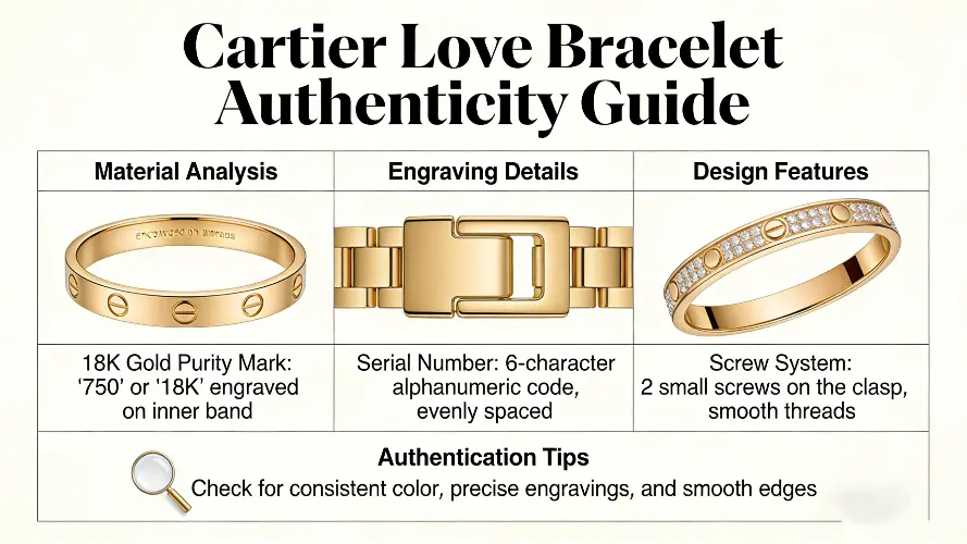 Cartier Love Bracelet Authenticity Guide