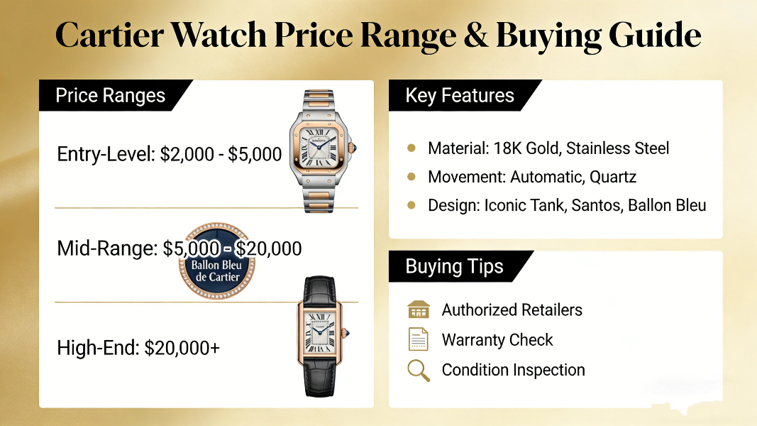 Cartier Watch Price Range and Buying Guide