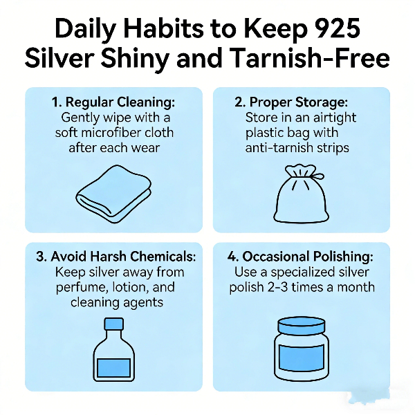 Daily Habits to Keep 925 Silver Shiny and Tarnish-Free