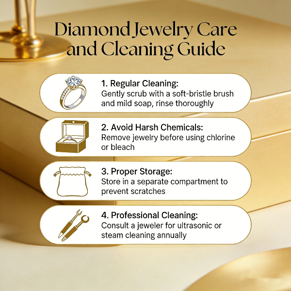 Diamond Jewelry Care And Cleaning