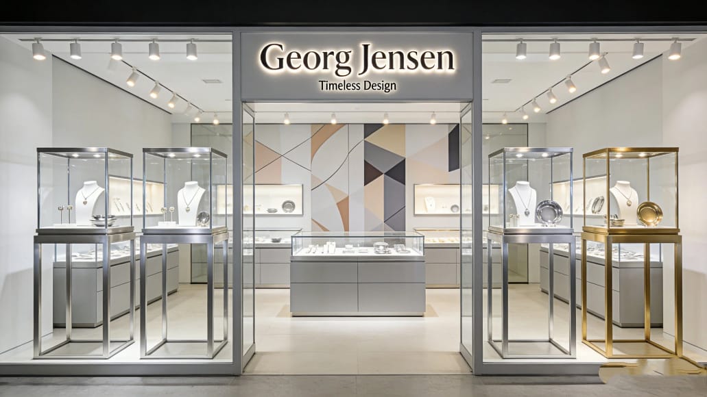 Georg Jensen authorized retail store display
