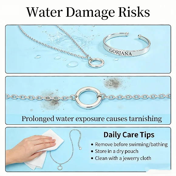 Gorjana jewelry water damage risks and daily care instructions
