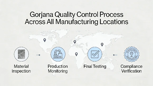 Gorjana quality control process across all manufacturing locations