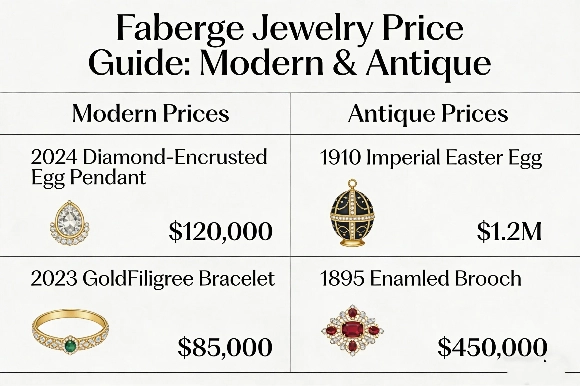 How much is Faberge jewelry worth modern and antique price guide
