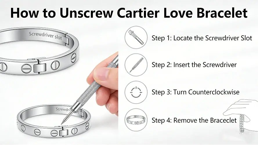 How to Unscrew Cartier Love Bracelet