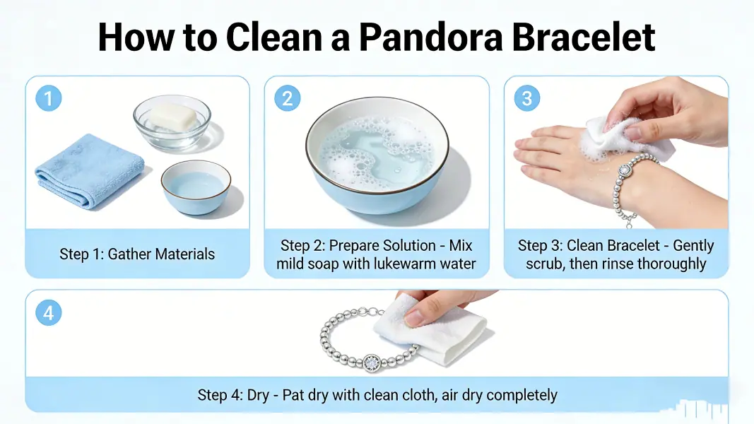 How to clean pandora bracelet step-by-step guide