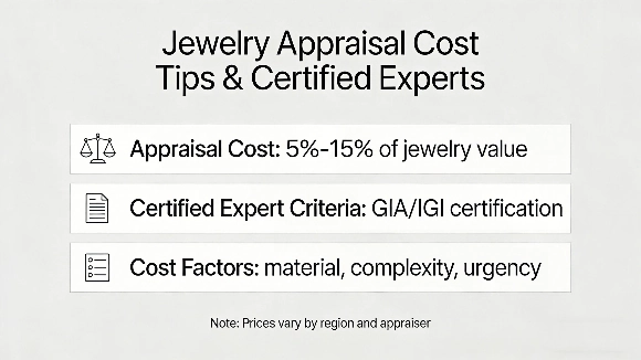 Jewelry appraisal cost tips and certified experts