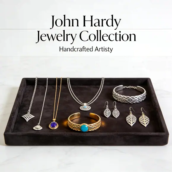 John Hardy jewelry collection display