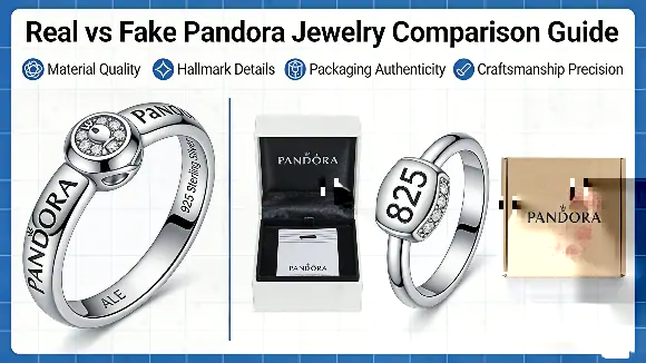 Real vs fake pandora jewelry comparison guide