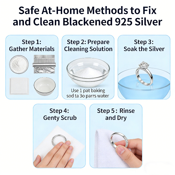 Safe At-Home Ways to Fix and Clean Blackened 925 Silver