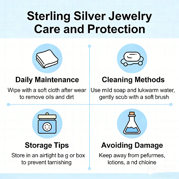 Sterling Silver Jewelry Care and Protection