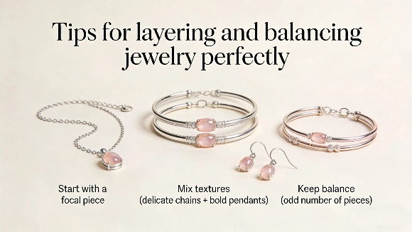 Tips for layering and balancing jewelry perfectly