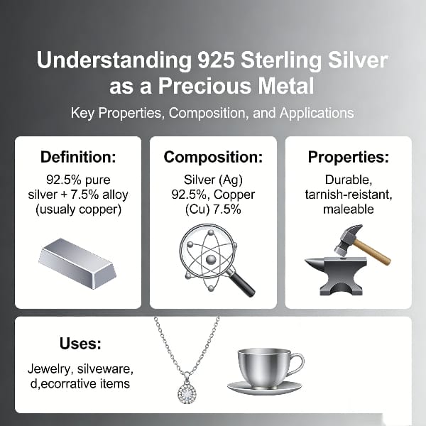 Understanding 925 Sterling Silver as a Precious Metal