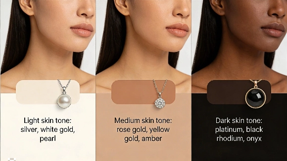 What color jewelry should I wear based on skin tone