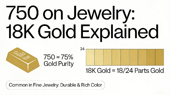 What does 750 mean on jewelry: 18K gold explained