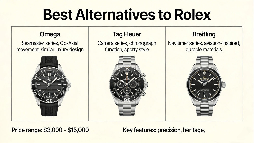 What is the best alternative to a Rolex?What is nicer than Rolex?