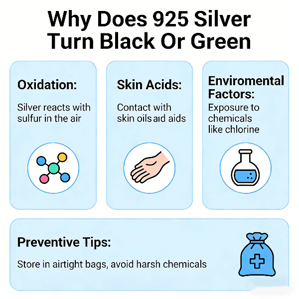 Why Does 925 Silver Turn Black Or Green