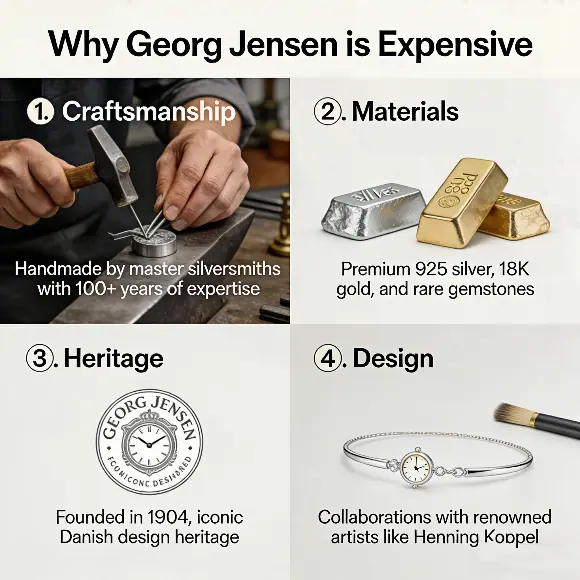 Why is georg jensen so expensive