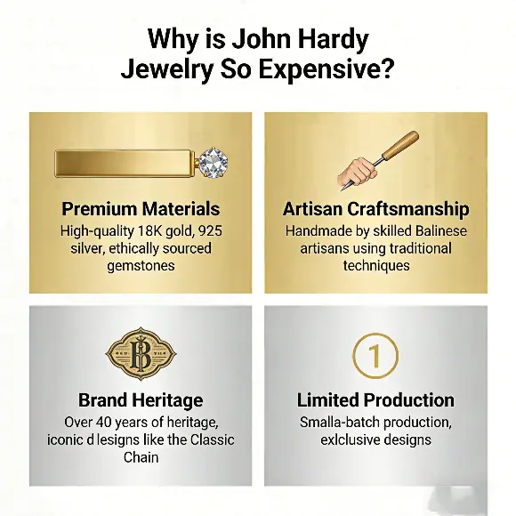 Why is john hardy jewelry so expensive