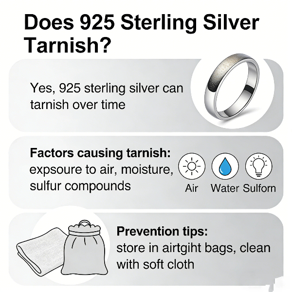 Does 925 sterling silver tarnish