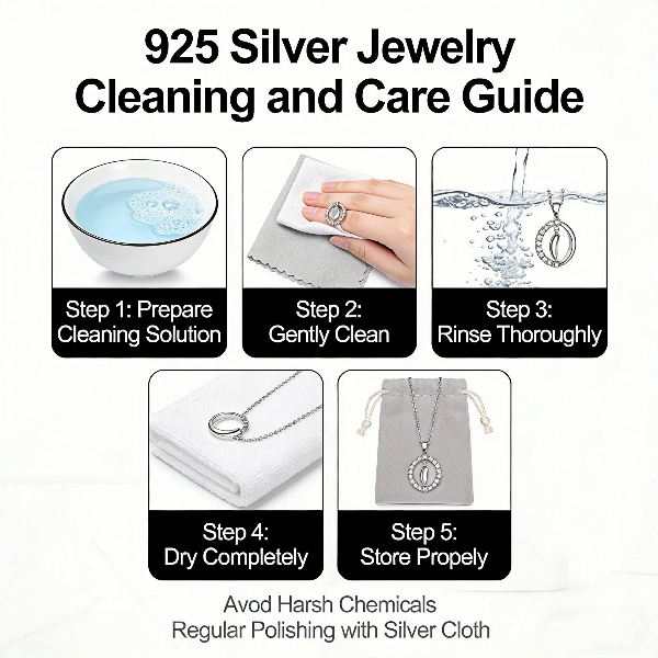 How to clean and care for 925 silver jewelry