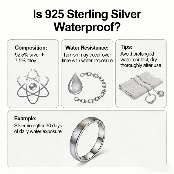 Is 925 sterling silver waterproof