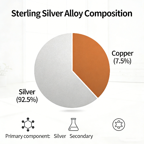 Sterling Silver Alloy Metals Composition