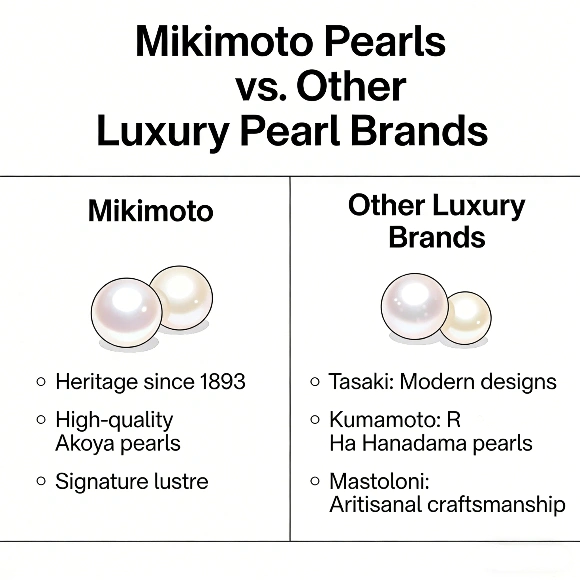 Are Mikimoto pearls valuable comparison with other luxury pearl brands