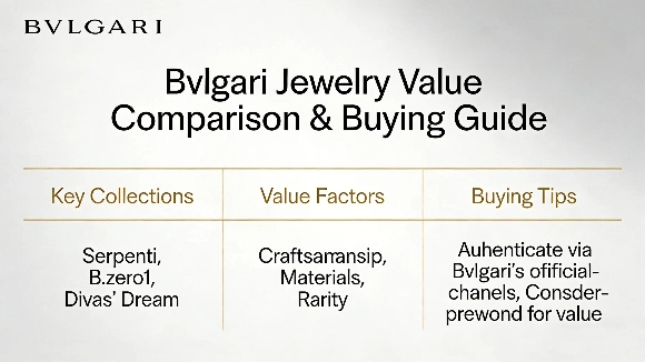 Bvlgari jewelry value comparison and buying guide
