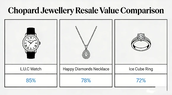 Chopard jewellery resale value comparison chart