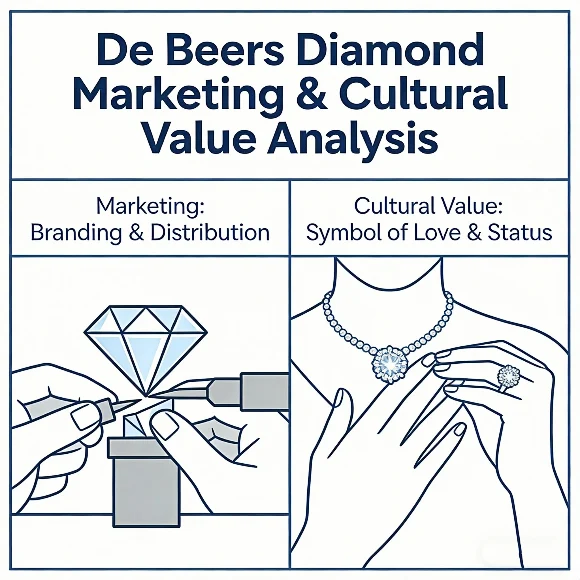 De Beers diamond marketing and cultural value analysis