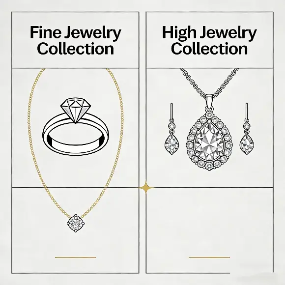 De Beers fine jewelry and high jewelry collection product breakdown
