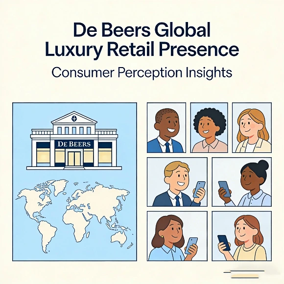 De Beers global luxury retail presence and consumer perception