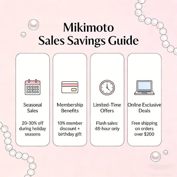 Does Mikimoto ever go on sale savings guide infographic