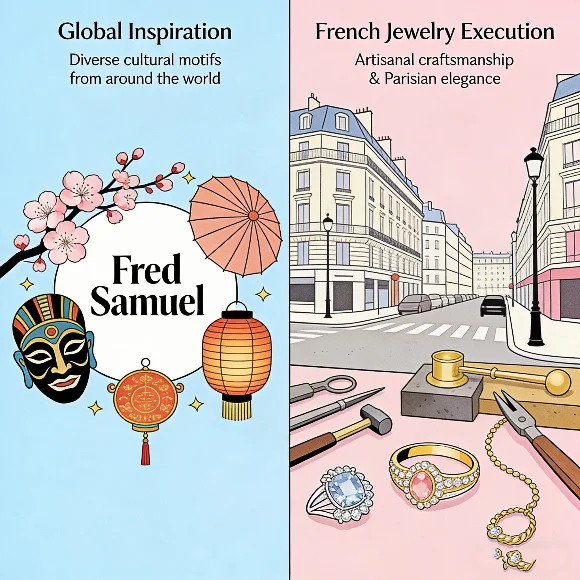 Fred Samuel global inspiration and French jewelry execution comparison
