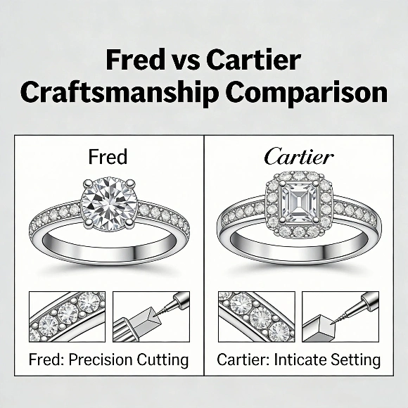 Fred vs Cartier craftsmanship comparison