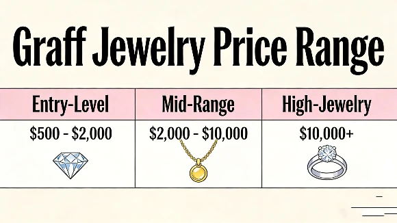 Graff jewelry price range chart showing entry-level to high-jewelry costs