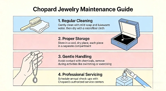 How to maintain Chopard jewelry to preserve long-term value infographic