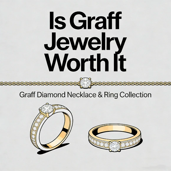 Is Graff Jewelry Worth It cover with Graff diamond necklace and ring collection