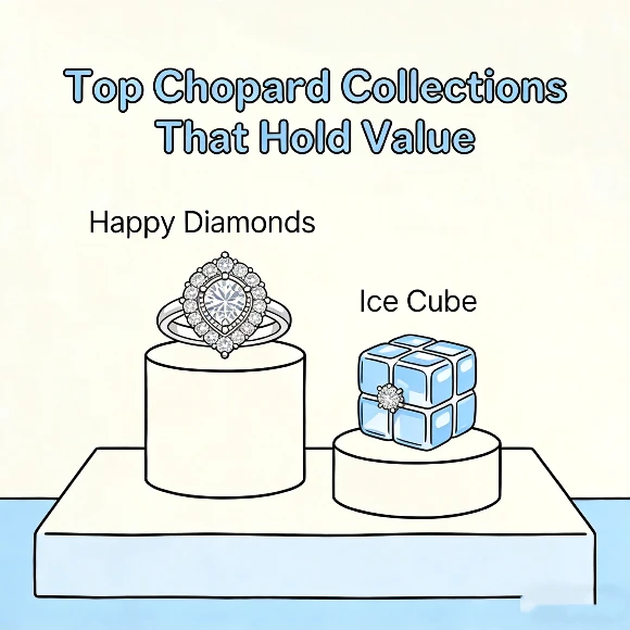 Top Chopard collections that hold value including Happy Diamonds and Ice Cube