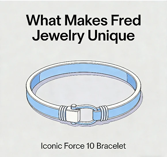 What makes Fred jewelry unique brand cover with iconic Force 10 bracelet