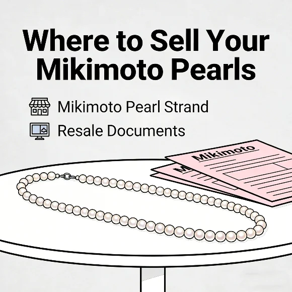 Where can I sell my Mikimoto pearls cover with Mikimoto pearl strand and resale documents
