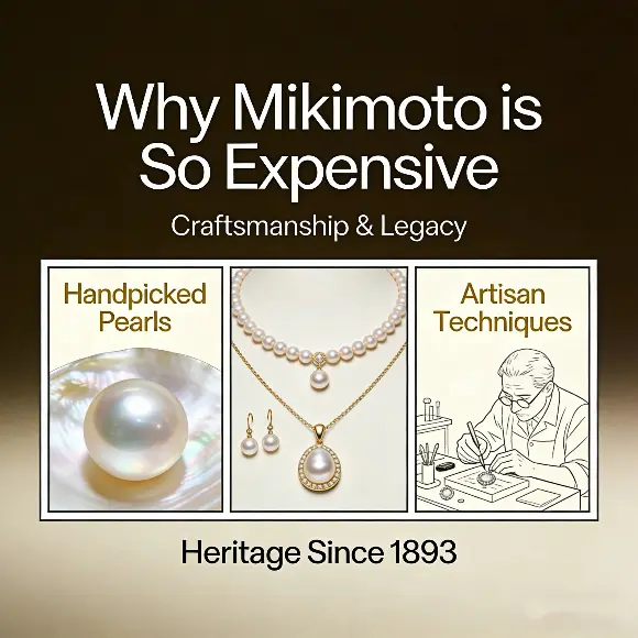 Why are Mikimoto so expensive brand cover with iconic Mikimoto pearl jewelry