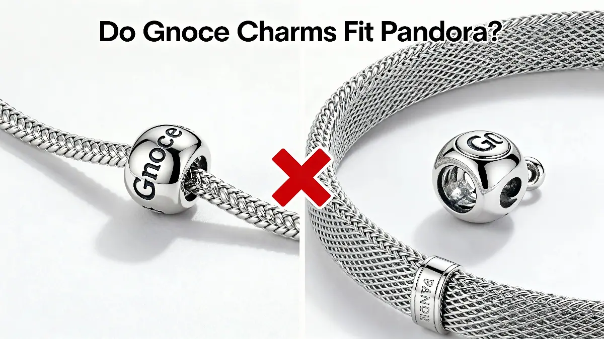 Do Gnoce charms fit Pandora? Compatibility comparison with Moments and Reflexions bracelets.