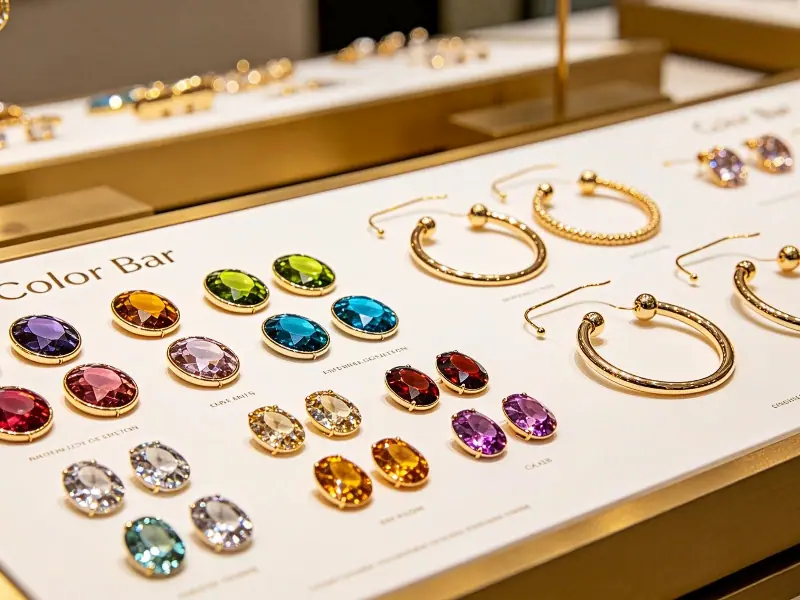 Customized jewelry combinations at Kendra Scott Color Bar station
